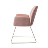 Jesper Home Misaki Eetkamerstoel - Anemone, Slide Steel Jesper Home Misaki Eetkamerstoel - Anemone, Slide Steel