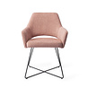 Jesper Home Yanai Eetkamerstoel - Pink Punch, Cross Black Jesper Home Yanai Eetkamerstoel - Pink Punch, Cross Black
