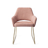 Jesper Home Yanai Eetkamerstoel - Pink Punch, Slide Gold Jesper Home Yanai Eetkamerstoel - Pink Punch, Slide Gold