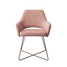Jesper Home Yanai Eetkamerstoel - Pink Punch, Cross Rose Jesper Home Yanai Eetkamerstoel - Pink Punch, Cross Rose