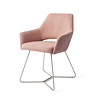 Jesper Home Yanai Eetkamerstoel - Pink Punch, Beehive Steel Jesper Home Yanai Eetkamerstoel - Pink Punch, Beehive Steel