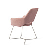 Jesper Home Yanai Eetkamerstoel - Pink Punch, Beehive Steel Jesper Home Yanai Eetkamerstoel - Pink Punch, Beehive Steel