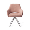 Jesper Home Yanai Eetkamerstoel - Pink Punch, Turn Steel Jesper Home Yanai Eetkamerstoel - Pink Punch, Turn Steel