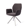 Jesper Home Misaki Eetkamerstoel - Almost Black, Turn Steel Jesper Home Misaki Eetkamerstoel - Almost Black, Turn Steel