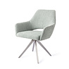 Jesper Home Yanai Eetkamerstoel - Soft Sage, Turn Steel Jesper Home Yanai Eetkamerstoel - Soft Sage, Turn Steel