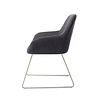 Jesper Home Kushi Eetkamerstoel - Black-Out, Slide Steel Jesper Home Kushi Eetkamerstoel - Black-Out, Slide Steel