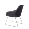 Jesper Home Kushi Eetkamerstoel - Black-Out, Slide Steel Jesper Home Kushi Eetkamerstoel - Black-Out, Slide Steel