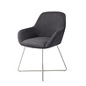 Jesper Home Kushi Eetkamerstoel - Black-Out, Cross Steel Jesper Home Kushi Eetkamerstoel - Black-Out, Cross Steel