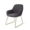 Jesper Home Kushi Eetkamerstoel - Black-Out, Slide Gold Jesper Home Kushi Eetkamerstoel - Black-Out, Slide Gold