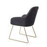 Jesper Home Kushi Eetkamerstoel - Black-Out, Slide Gold Jesper Home Kushi Eetkamerstoel - Black-Out, Slide Gold