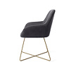 Jesper Home Kushi Eetkamerstoel - Black-Out, Cross Gold Jesper Home Kushi Eetkamerstoel - Black-Out, Cross Gold
