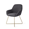 Jesper Home Kushi Eetkamerstoel - Black-Out, Cross Gold Jesper Home Kushi Eetkamerstoel - Black-Out, Cross Gold