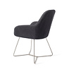Jesper Home Kushi Eetkamerstoel - Black-Out, Beehive Steel Jesper Home Kushi Eetkamerstoel - Black-Out, Beehive Steel