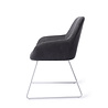 Jesper Home Kushi Eetkamerstoel - Black-Out, Slide White Jesper Home Kushi Eetkamerstoel - Black-Out, Slide White