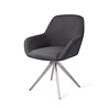 Jesper Home Kushi Eetkamerstoel - Black-Out, Turn Steel Jesper Home Kushi Eetkamerstoel - Black-Out, Turn Steel