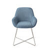 Jesper Home Kushi Eetkamerstoel - Ocean Eyes, Cross Steel Jesper Home Kushi Eetkamerstoel - Ocean Eyes, Cross Steel