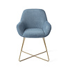 Jesper Home Kushi Eetkamerstoel - Ocean Eyes, Cross Gold Jesper Home Kushi Eetkamerstoel - Ocean Eyes, Cross Gold
