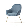 Jesper Home Kushi Eetkamerstoel - Ocean Eyes, Cross Gold Jesper Home Kushi Eetkamerstoel - Ocean Eyes, Cross Gold