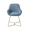 Jesper Home Kushi Eetkamerstoel - Ocean Eyes, Beehive Gold Jesper Home Kushi Eetkamerstoel - Ocean Eyes, Beehive Gold