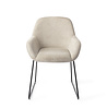 Jesper Home Kushi Eetkamerstoel - Ivory Ivy, Slide Black Jesper Home Kushi Eetkamerstoel - Ivory Ivy, Slide Black
