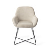 Jesper Home Kushi Eetkamerstoel - Ivory Ivy, Cross Black Jesper Home Kushi Eetkamerstoel - Ivory Ivy, Cross Black