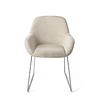 Jesper Home Kushi Eetkamerstoel - Ivory Ivy, Slide Steel Jesper Home Kushi Eetkamerstoel - Ivory Ivy, Slide Steel