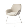 Jesper Home Kushi Eetkamerstoel - Ivory Ivy, Cross Steel Jesper Home Kushi Eetkamerstoel - Ivory Ivy, Cross Steel