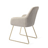 Jesper Home Kushi Eetkamerstoel - Ivory Ivy, Slide Gold Jesper Home Kushi Eetkamerstoel - Ivory Ivy, Slide Gold