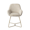 Jesper Home Kushi Eetkamerstoel - Ivory Ivy, Beehive Gold Jesper Home Kushi Eetkamerstoel - Ivory Ivy, Beehive Gold