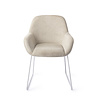 Jesper Home Kushi Eetkamerstoel - Ivory Ivy, Slide White Jesper Home Kushi Eetkamerstoel - Ivory Ivy, Slide White