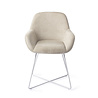 Jesper Home Kushi Eetkamerstoel - Ivory Ivy, Cross White Jesper Home Kushi Eetkamerstoel - Ivory Ivy, Cross White