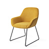 Jesper Home Kushi Eetkamerstoel - Sweet Corn, Slide Black Jesper Home Kushi Eetkamerstoel - Sweet Corn, Slide Black
