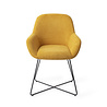 Jesper Home Kushi Eetkamerstoel - Sweet Corn, Cross Black Jesper Home Kushi Eetkamerstoel - Sweet Corn, Cross Black