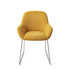 Jesper Home Kushi Eetkamerstoel - Sweet Corn, Slide Steel Jesper Home Kushi Eetkamerstoel - Sweet Corn, Slide Steel