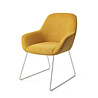 Jesper Home Kushi Eetkamerstoel - Sweet Corn, Slide Steel Jesper Home Kushi Eetkamerstoel - Sweet Corn, Slide Steel