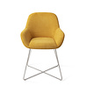 Jesper Home Kushi Eetkamerstoel - Sweet Corn, Cross Steel Jesper Home Kushi Eetkamerstoel - Sweet Corn, Cross Steel
