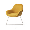 Jesper Home Kushi Eetkamerstoel - Sweet Corn, Cross Steel Jesper Home Kushi Eetkamerstoel - Sweet Corn, Cross Steel