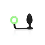 ShotS SHOTS Butt Plug with Cock Ring Glow in the Dark
