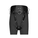 ShotS OUCH! BDSM Belt with vibrator holder - Black
