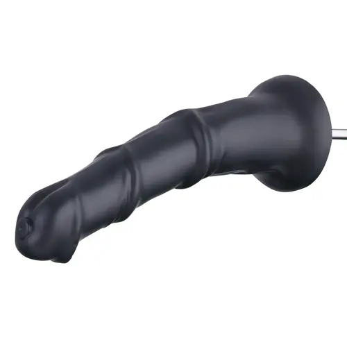 Anale Fantasy Dildo Zwart Opzetstuk 29 cm KlicLok en Zuignap