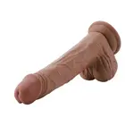 Dildo EZfunLok for Auxfun Plus Sex Machine Brown 26 cm