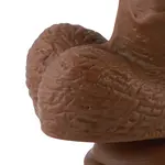 Dildo EZfunLok for Auxfun Plus Sex Machine Brown 21 cm