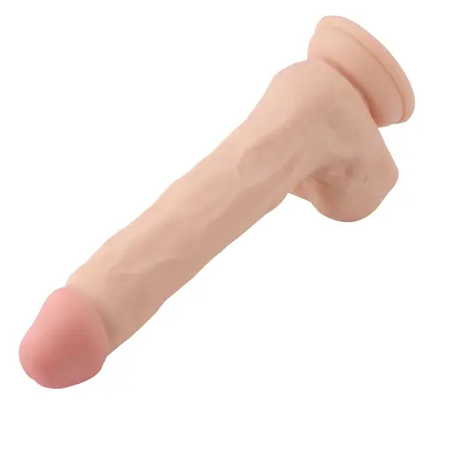 Dildo EZfunLok voor Auxfun Plus Seksmachine Beige 24 cm