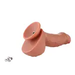 Realistic Dildo KlicLok® and Suction Cup 17 CM Beige