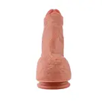 Realistic Dildo KlicLok® and Suction Cup 17 CM Beige