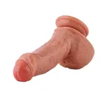 Realistischer Dildo KlicLok® und Saugnapf 17 CM Beige