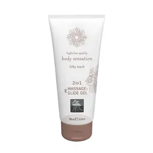 2 in 1 Massage and Lubricant gel Silky Touch 200 ml