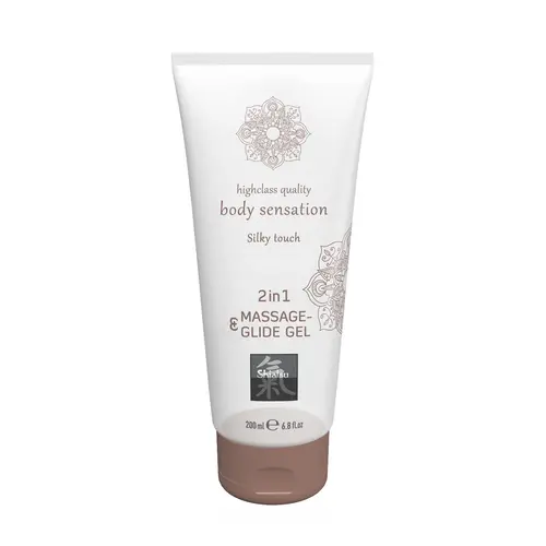 2 in 1 Massage en Glijmiddel gel Silky Touch 200 ml