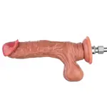Realistic Dildo KlicLok® and Suction Cup 22 CM Beige