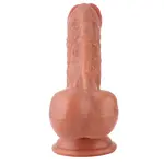 Realistischer Dildo KlicLok® und Saugnapf 22 CM Beige